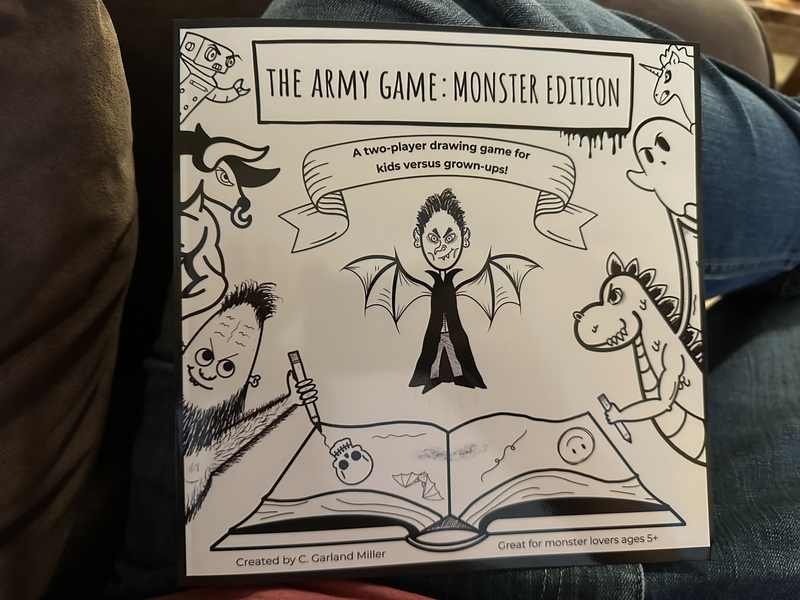 The cover of the children's activity book The Army Game: Monster Edition